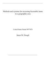 Methods and Systems for Accessing Licensable Items in a Geographic Area