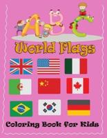 ABC World Flags Coloring Book for Kids
