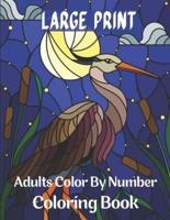 Large Print Adults Color By Number Coloring Book