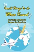 Smart Things to Do When Travel