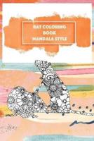 Rat Coloring Book Mandala Style