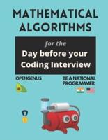 Mathematical Algorithms for the day before your coding interview