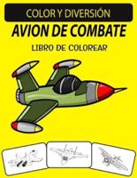 Avion De Combate Libro De Colorear