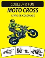 Moto Cross Livre De Coloriage