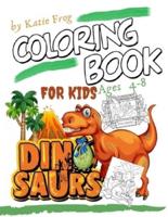 DINOSAUR Coloring Book for Kids Ages 4-8