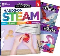 180 Days Steam, Science, & Math Grade 5: 3-Book Set