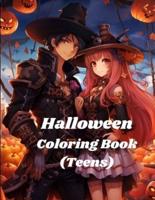 Halloween Coloring Book Teen Anime