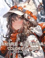 Anime and Manga Coloring Book Winter Girls