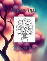 Flower Tree Coloring Book