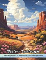Western Landscape Coloring Book