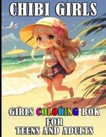 Chibi Girls Coloring Book For Teens And Adults