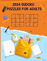 2024 Sudoku Puzzles for Adults