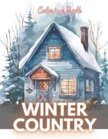 Winter Country Coloring Book