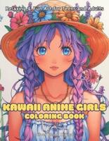 Kawaii Anime Girls Coloring Book