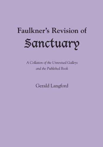 Faulkner's Revision of Sanctuary