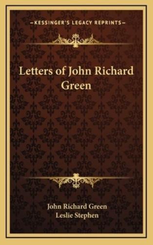 Letters of John Richard Green