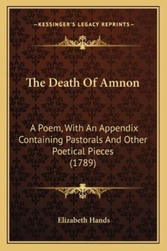 The Death of Amnon the Death of Amnon