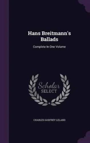 Hans Breitmann's Ballads